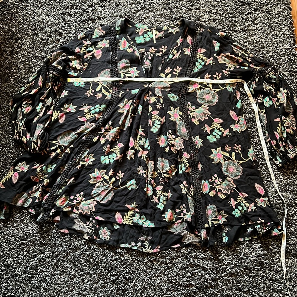 Free People Just the Two of us tunic mini dress size L